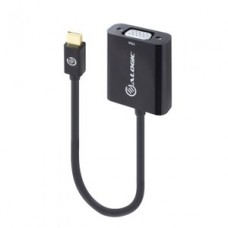 ALOGIC Elements 20cm Mini DisplayPort to VGA Adapter Male to Female Black